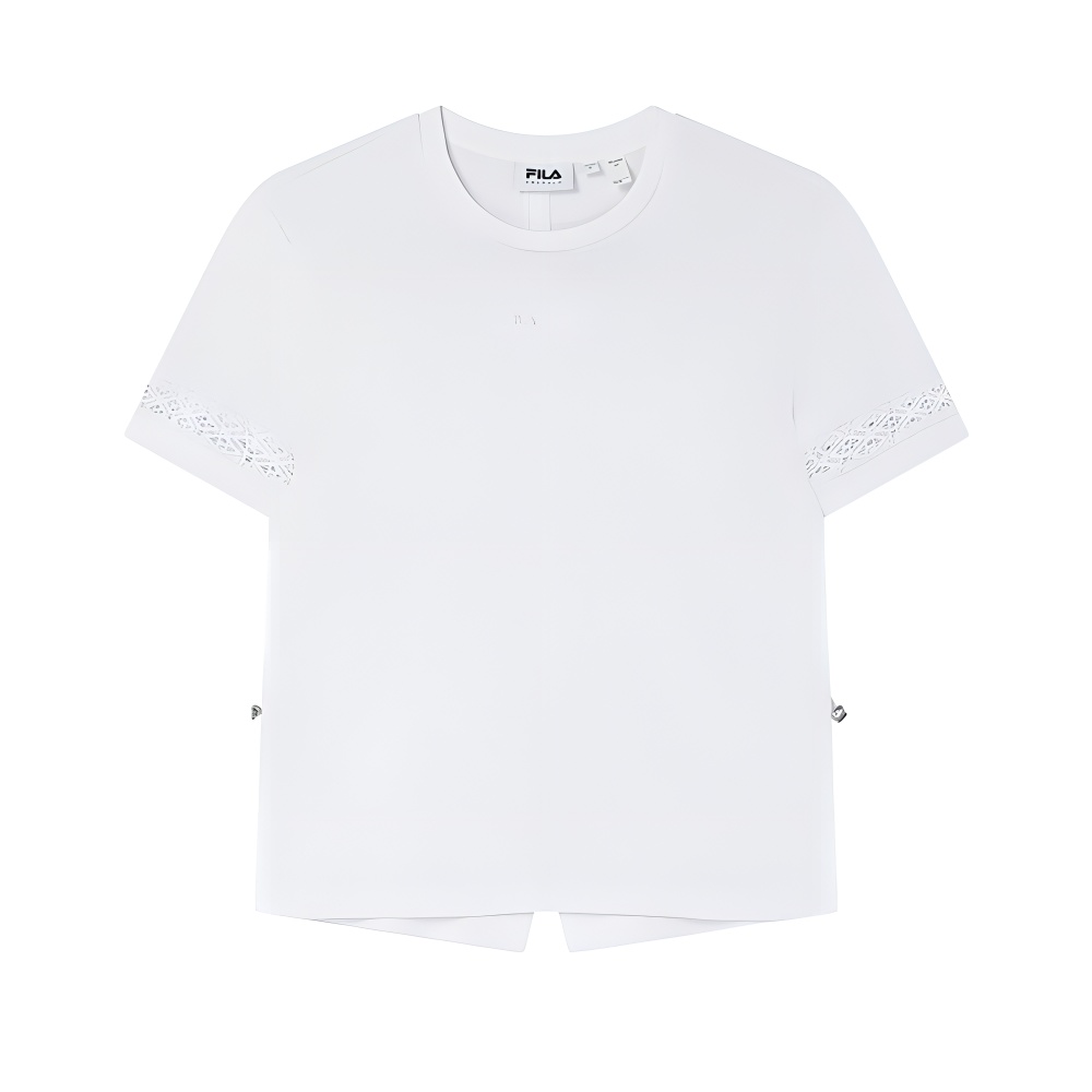 

FILA Обычная футболка женская стандартная белая, Белый, FILA Обычная футболка женская стандартная белая