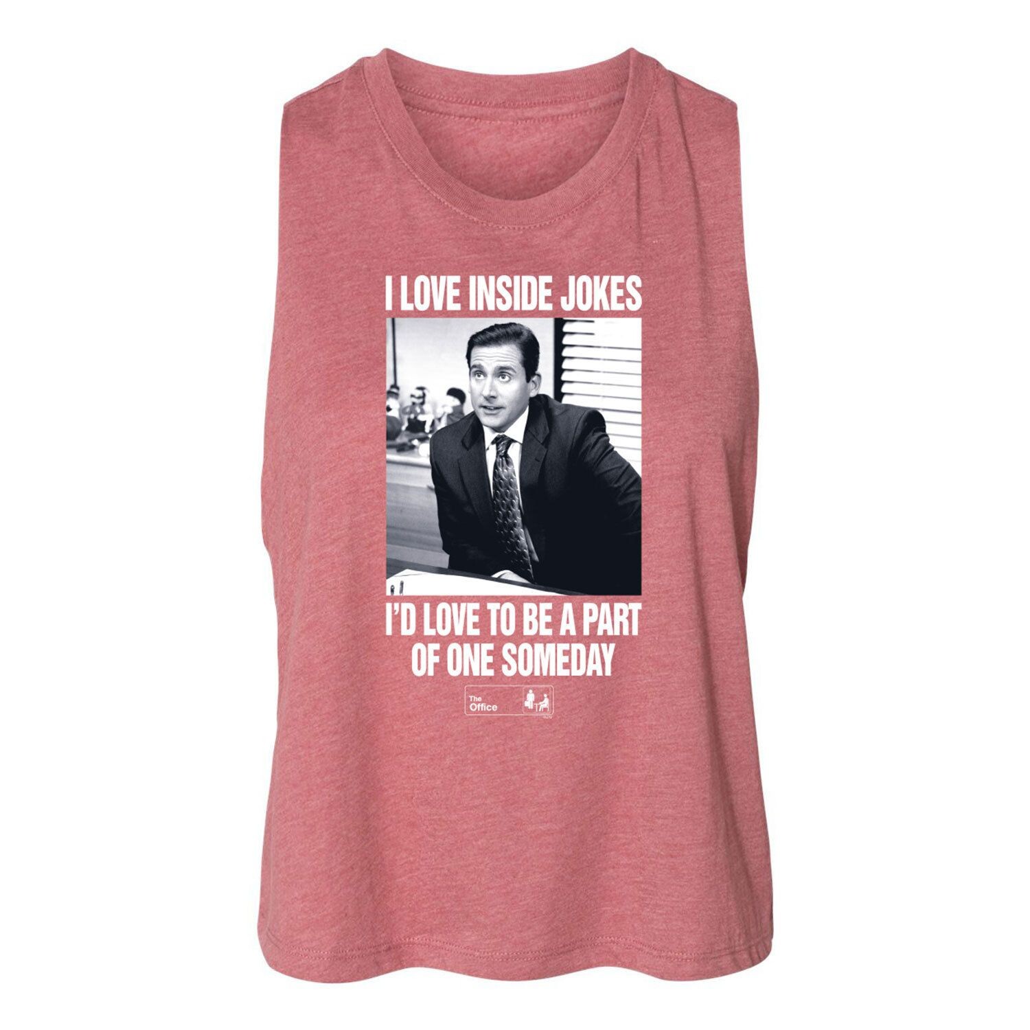 

Укороченная майка The Office Michael Love для юниоров Licensed Character, розовый