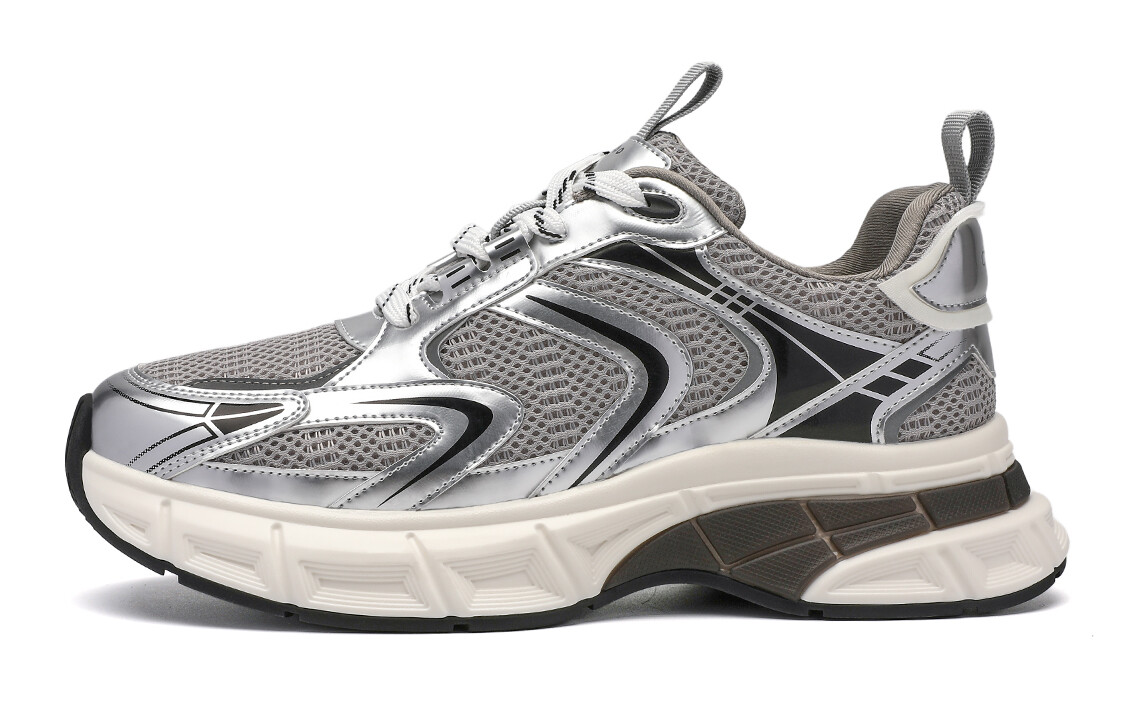 

Кроссовки C°BANNER Chunky Sneakers Men Low-top Silver Gray, серый