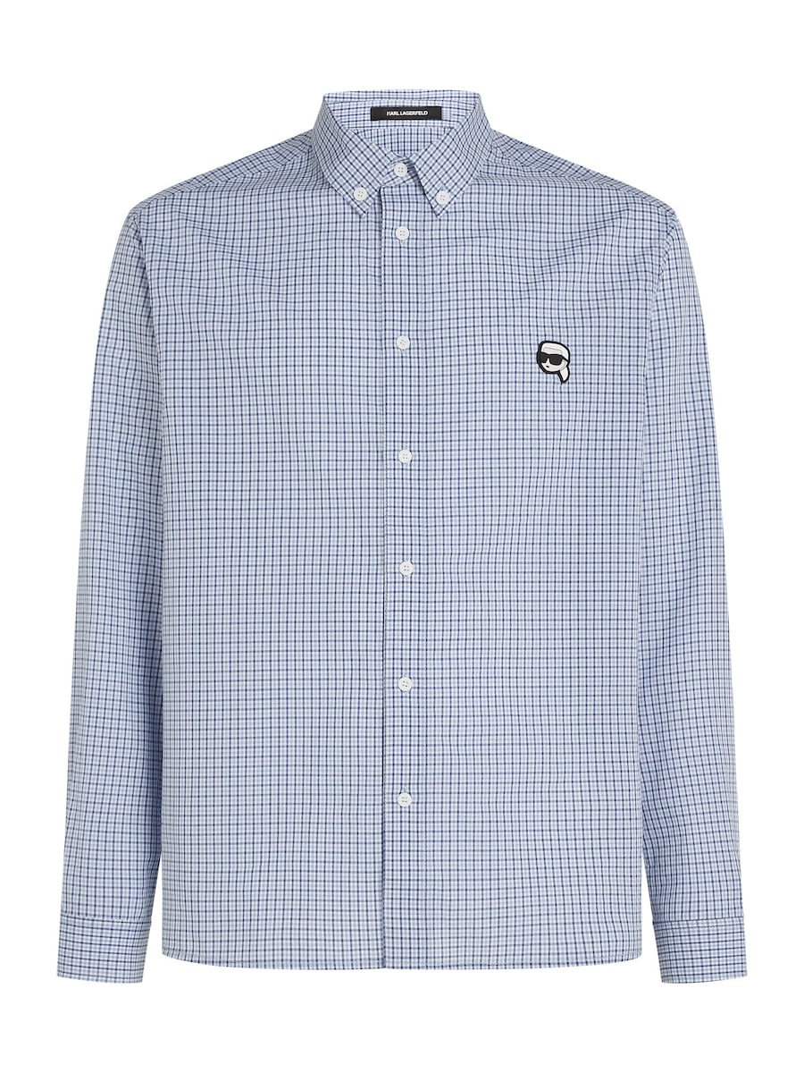 

Рубашка на пуговицах классического кроя Karl Lagerfeld, синий/голубой