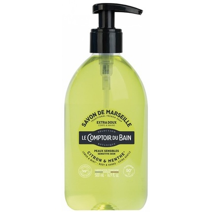 

Le Theke Du Bad Traditional Marseille Soap Lemon-Mint 500ml Markenlos