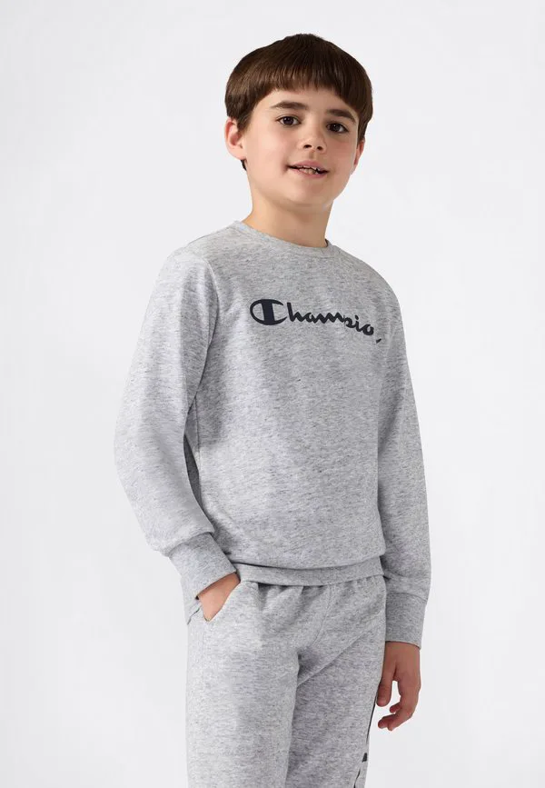 Свитшот с круглым вырезом и надписью «screwneck script shop» Champion, Grey — фото 2