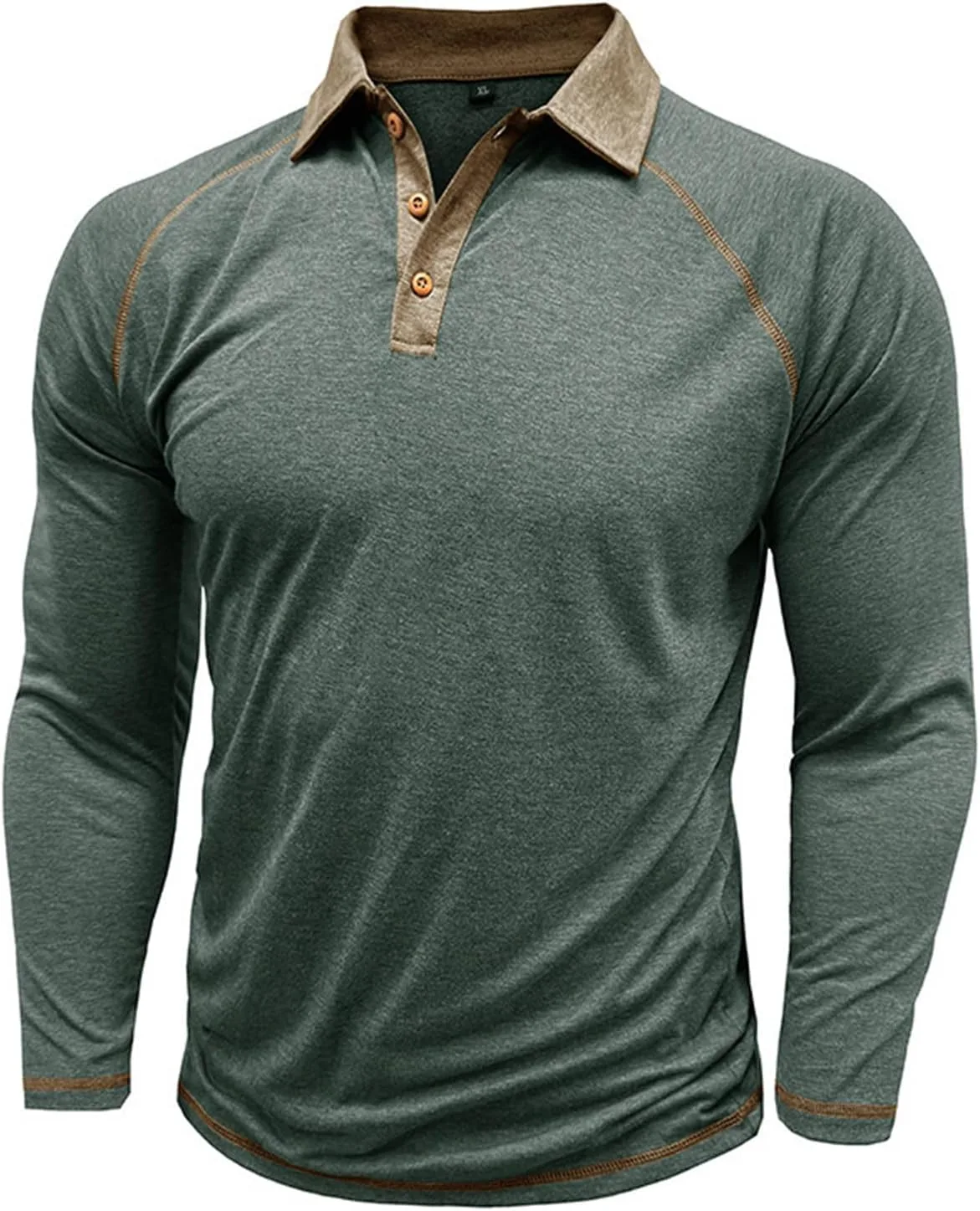 

Мужская рубашка поло с длинным рукавом и классическим воротником NJNJGO