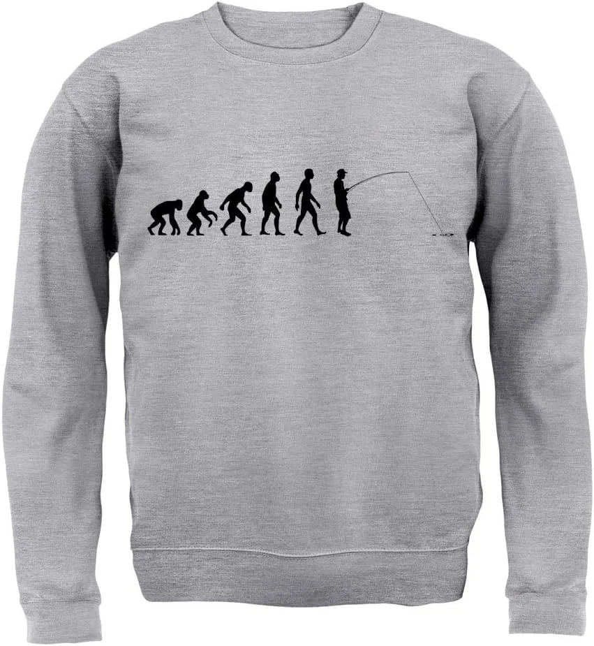 

Свитшот Unisex Dressdown Evolution of Man Fishing