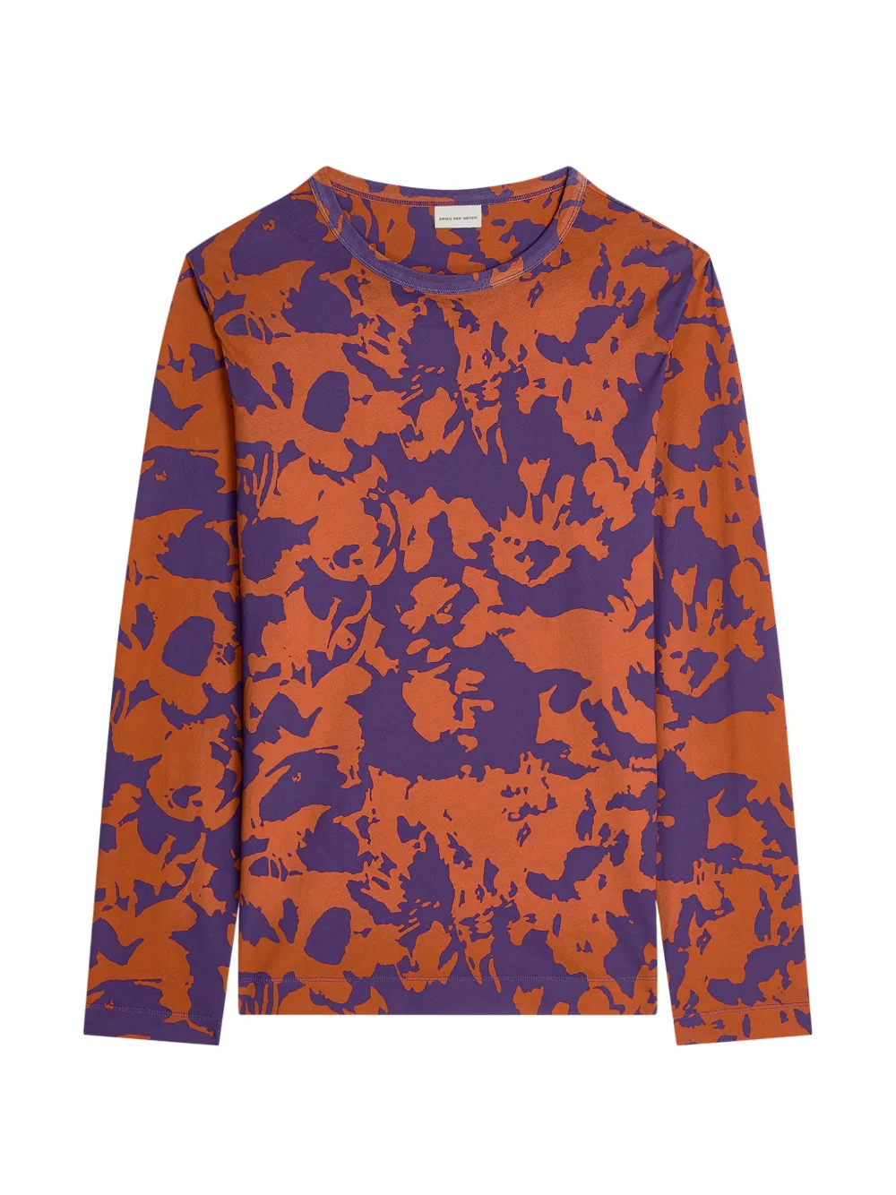 

Футболка с принтом Dries Van Noten, оранжевый