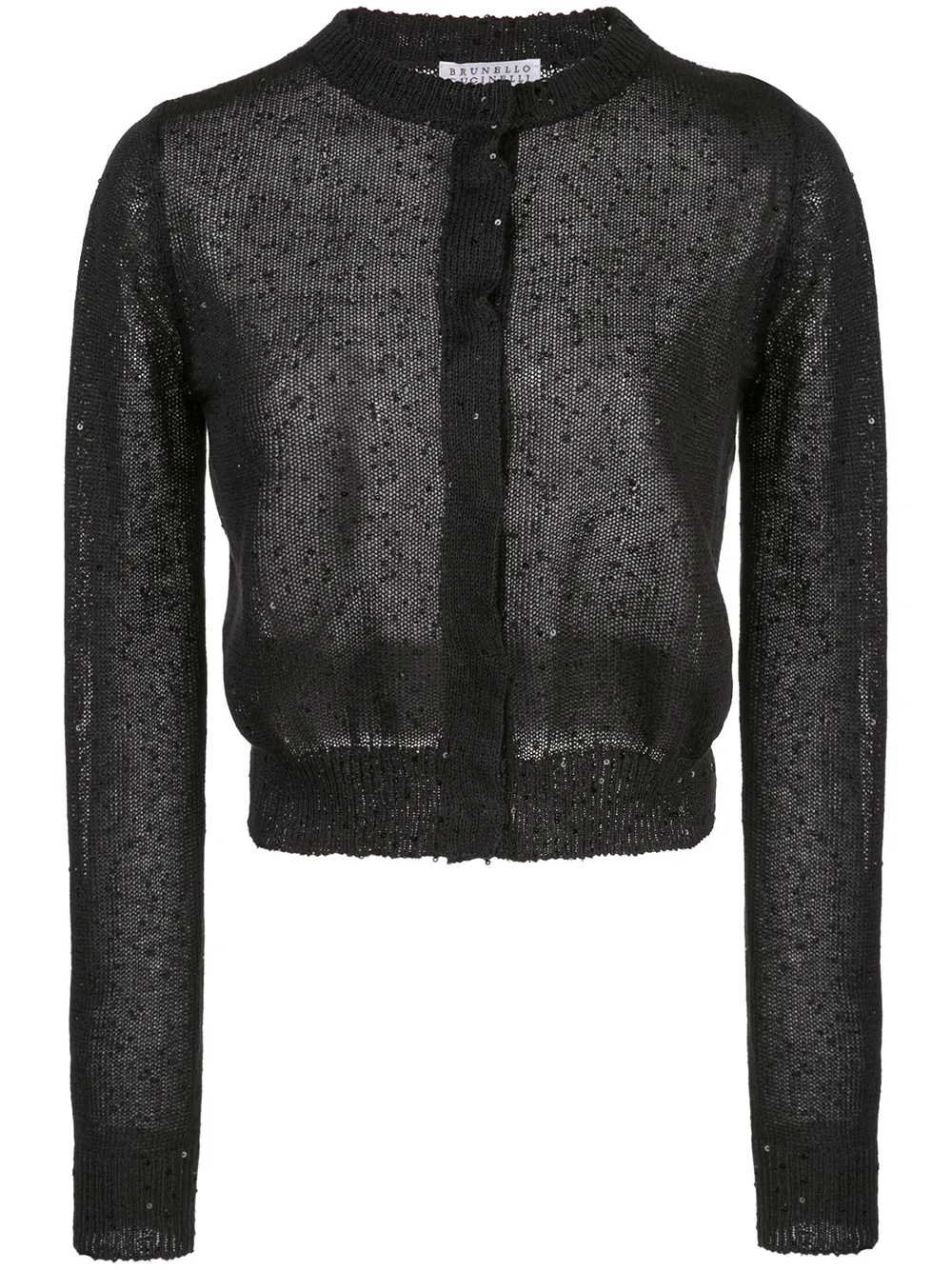 

Кардиган с пайетками Brunello Cucinelli, черный