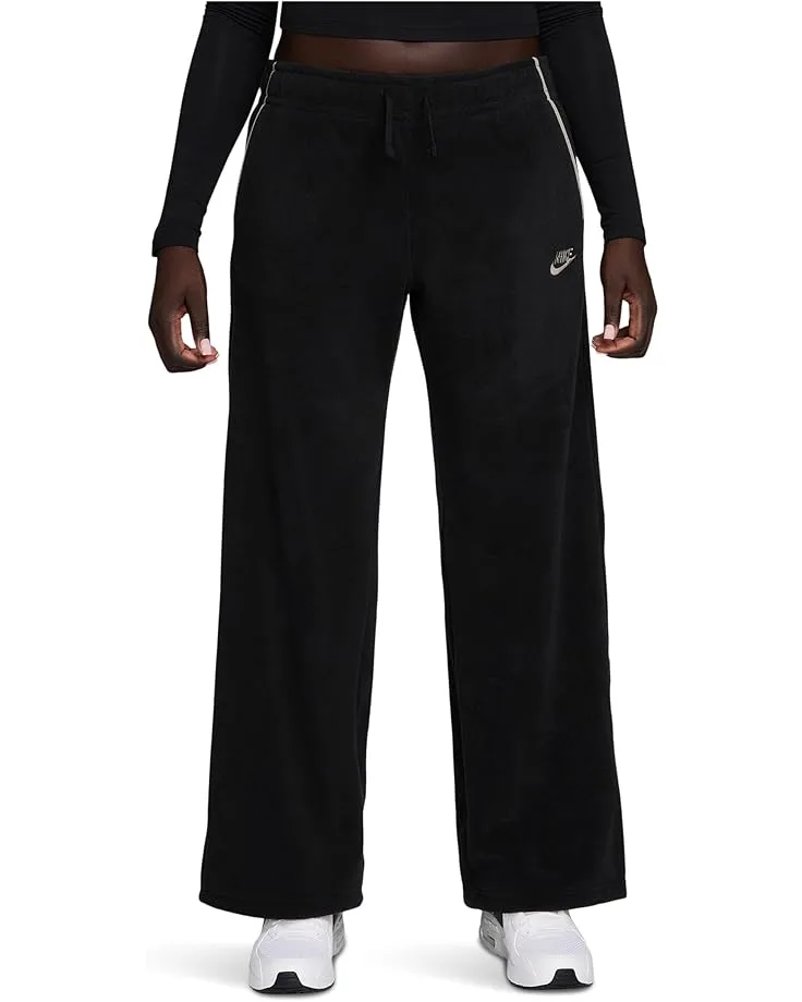 Брюки Nike Sportswear Club Fleece Cozy Mid-Rise Wide Pants, Black/College Grey