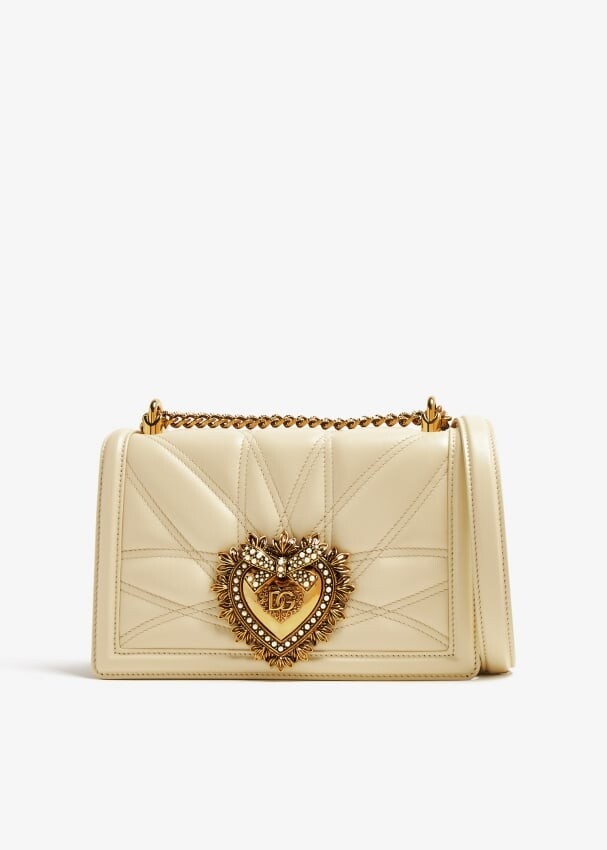 

Сумка Dolce&Gabbana Medium Devotion, бежевый
