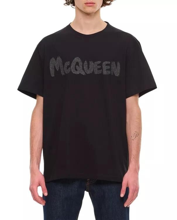 

Футболка с круглым вырезом Alexander Mcqueen, черный
