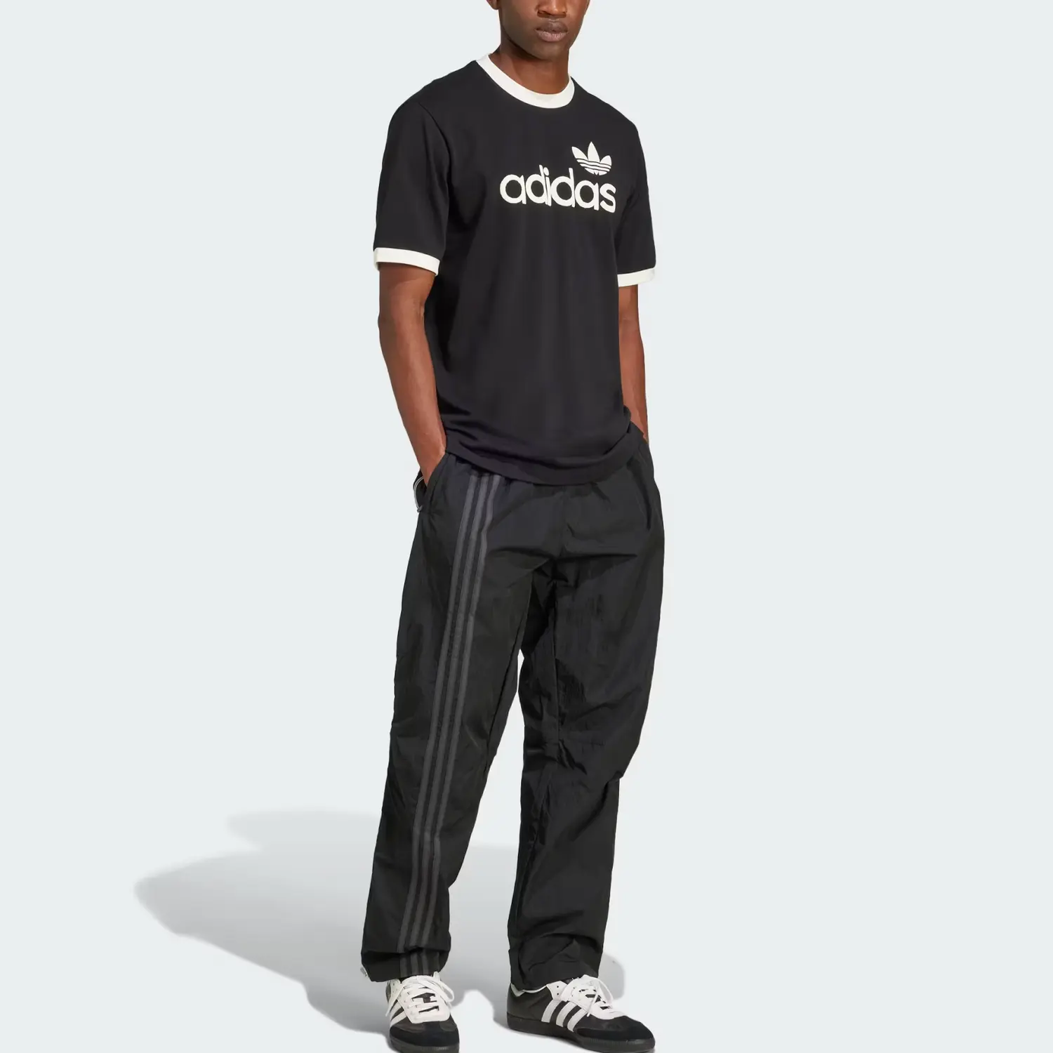 Брюки Adidas с тремя полосками Adidas Originals, черный — фото 3