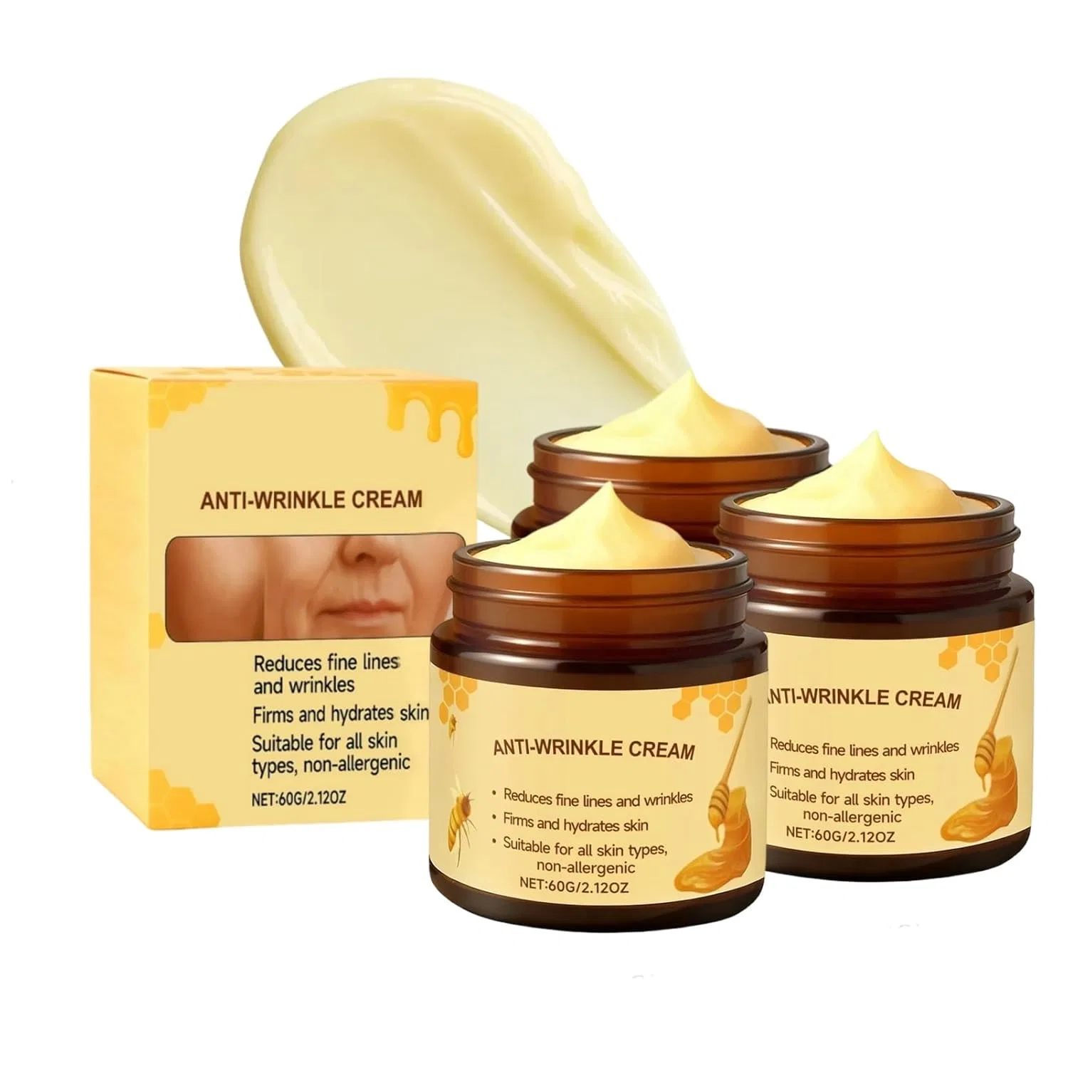 Крем для лица Radiantre — Антивозрастной с гиалуроном для зрелой кожи ( ., ) , 3Pc, 60 г