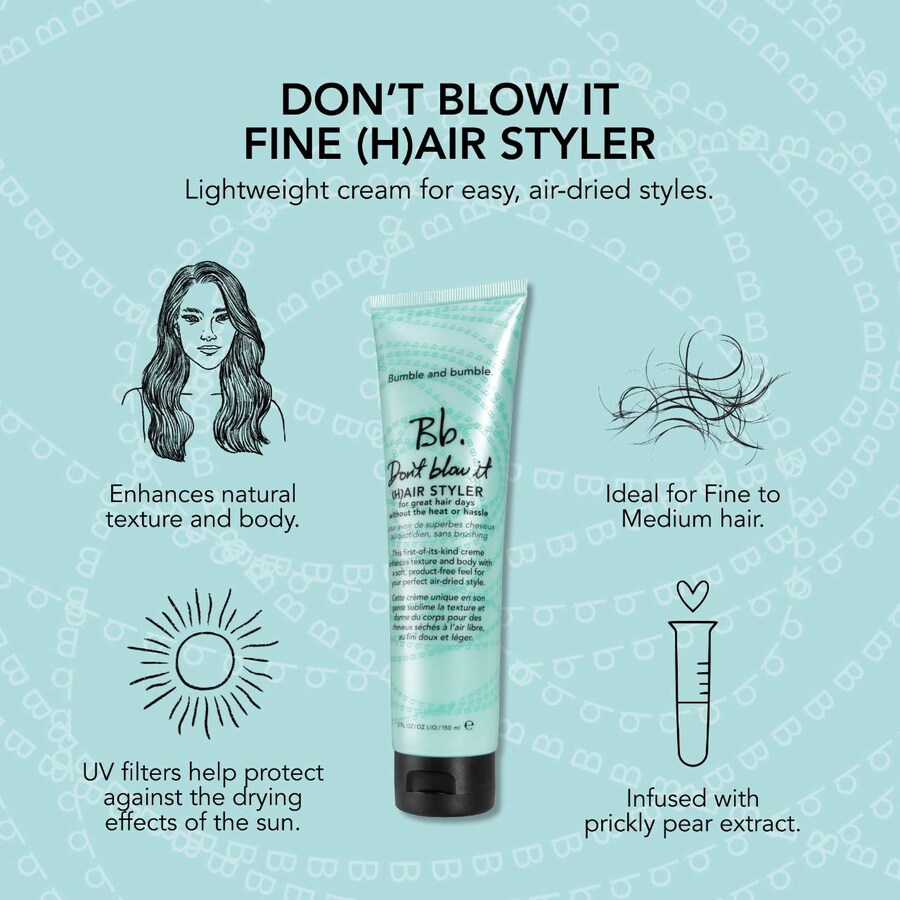 Крем для сушки волос на воздухе Don't Blow It Fine Air-Dry Cream Bumble and bumble, 5 oz/150 mL — фото 4