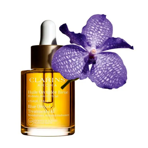 Масло для лица Clarins — Осветляющее тонизирующее Huile Orchidee Bleue, 30 мл — фото 2