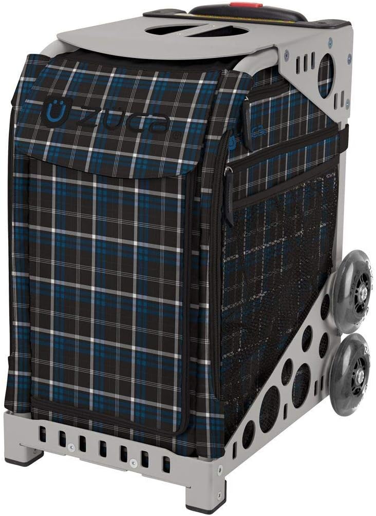 

Спортивная сумка-вкладыш ZUCA Imperial Plaid с серой рамой и мигающими колесами, Черный, Спортивная сумка-вкладыш ZUCA Imperial Plaid с серой рамой и мигающими колесами