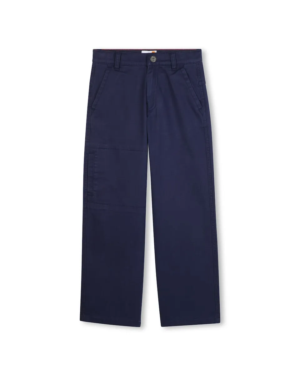 

Детские брюки однотонного синего цвета Timberland