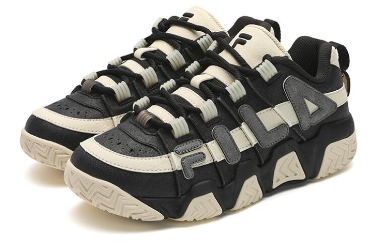 

Винтажные женские баскетбольные кроссовки FILA BARRICADE series, Black/white pearls