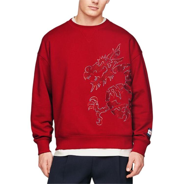 CLOT Совместная модель толстовка унисекс позитивный красный XMP Tommy Hilfiger, красный — фото 3