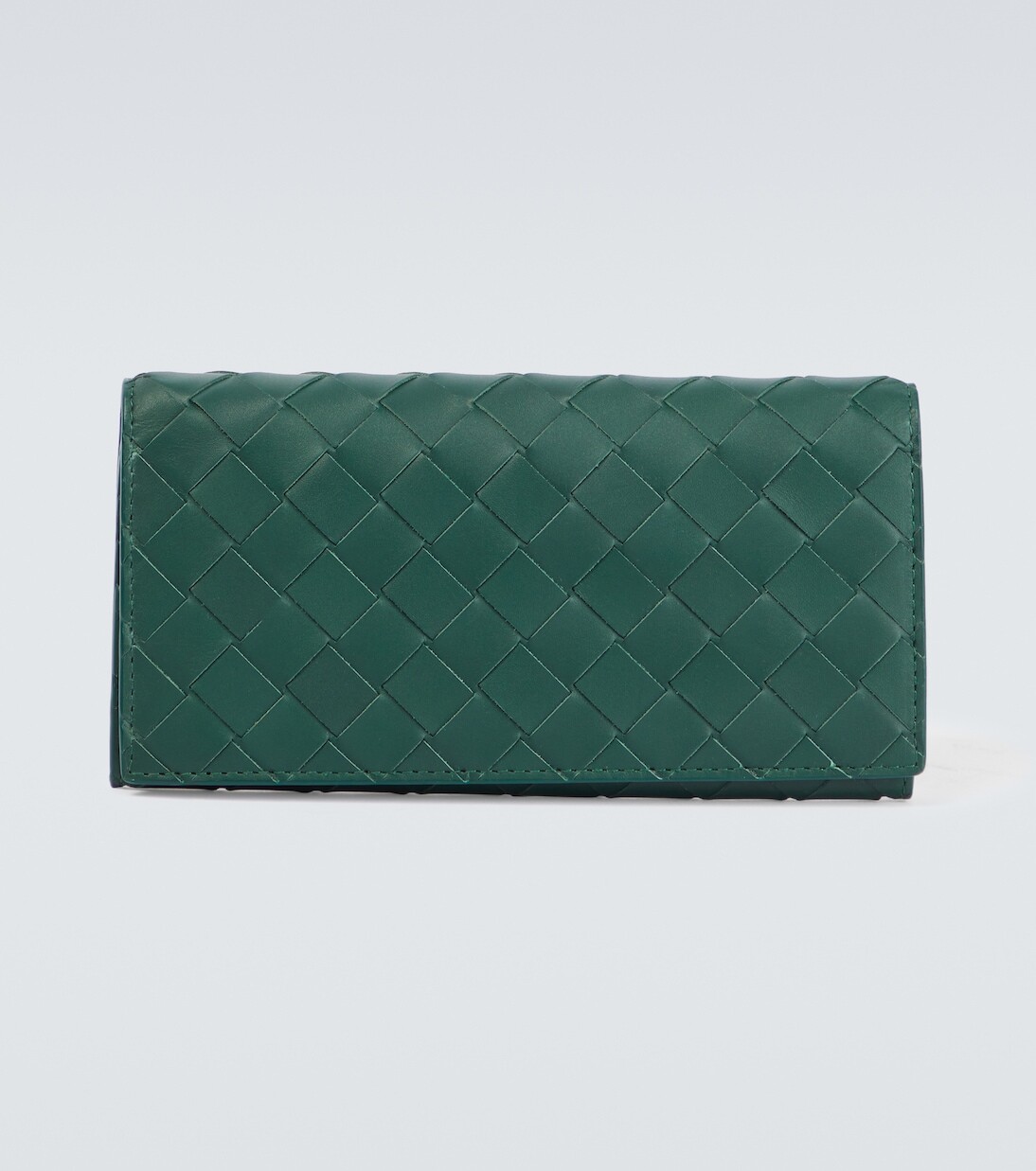 

Кошелек из кожи intrecciato Bottega Veneta, зеленый