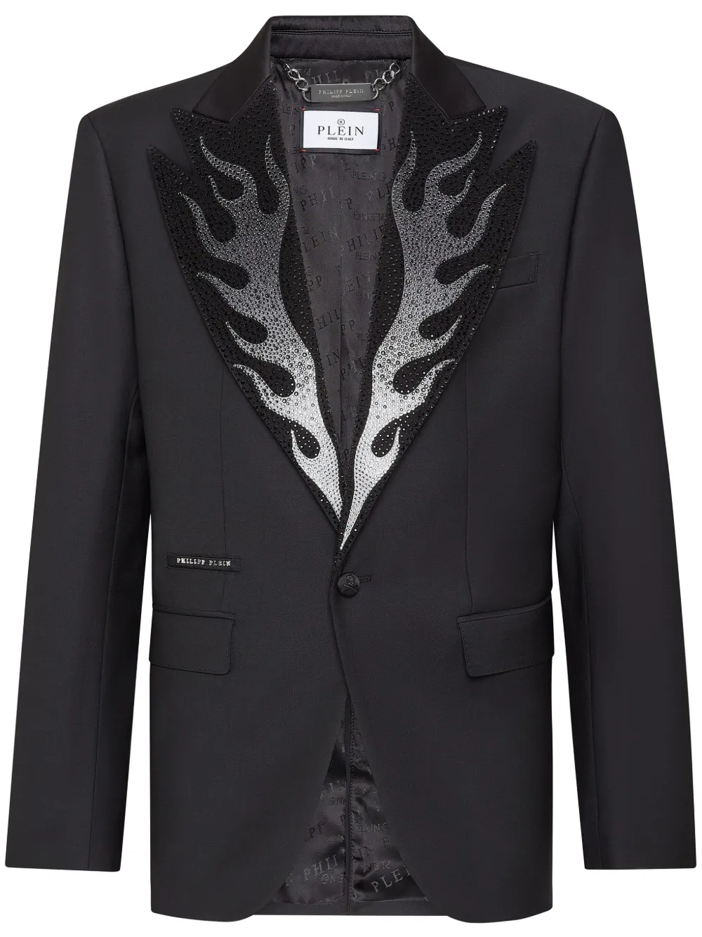 

Однобортный пиджак Flame Philipp Plein, черный