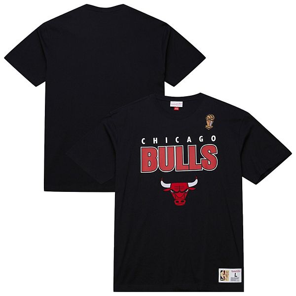 

Мужская черная футболка Chicago Bulls Hardwood Classics Throw It Back Premium Mitchell & Ness