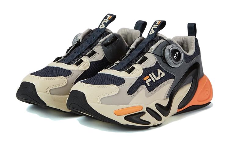 Детские кроссовки с низкой амортизацией для подростков FILA KIDS, синий/оранжевый — фото 2
