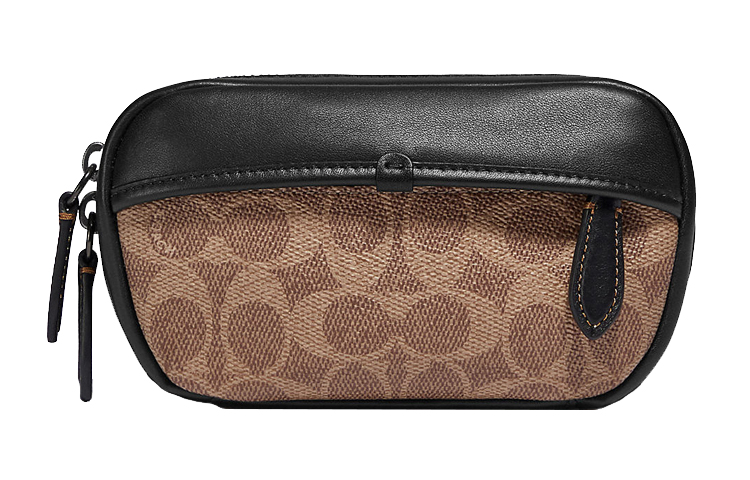 

Charter Canvas With Leather Кроссбоди Поясная Сумка, Слинг Бэг Trumpets Мужская Коричневая и Черная COACH