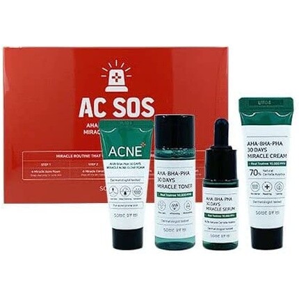 

SOME BY MI Aha.Bha.PHA 30Days Starter Limited Edition, набор из 4 предметов — набор Miracle AC SOS