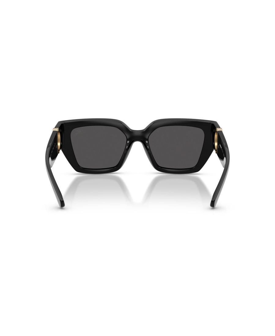 Женские квадратные солнцезащитные очки, BE4472U Burberry, Black — фото 3