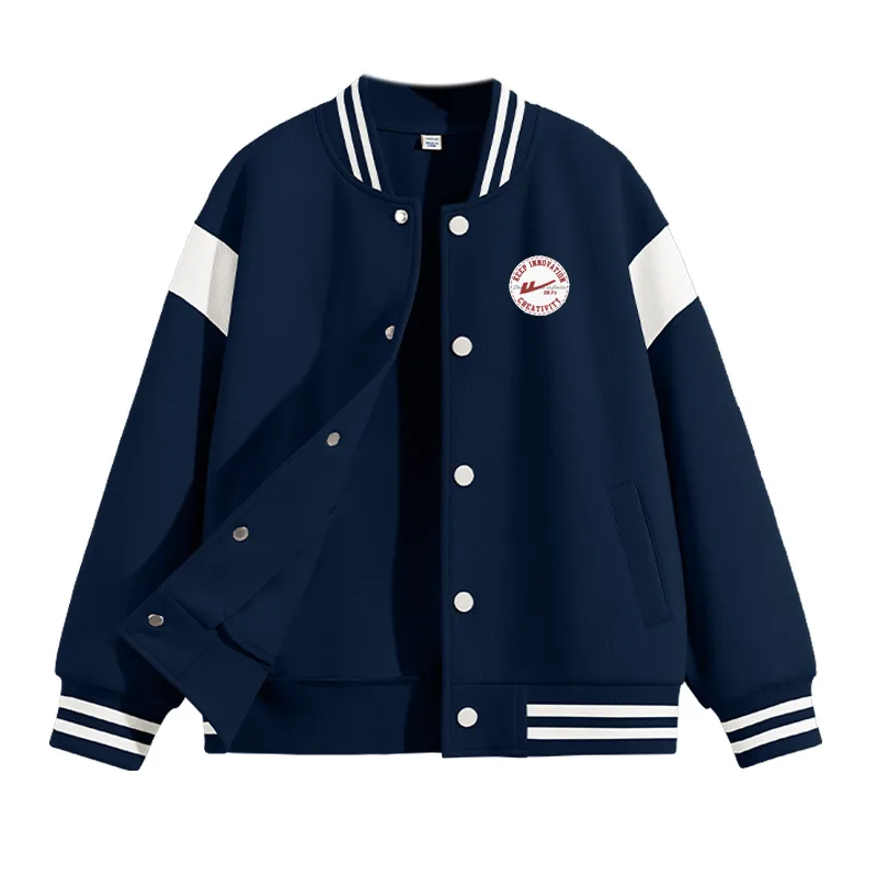 Детская бейсбольная майка со стойкой WARRIOR, Navy Blue / H Round Label K