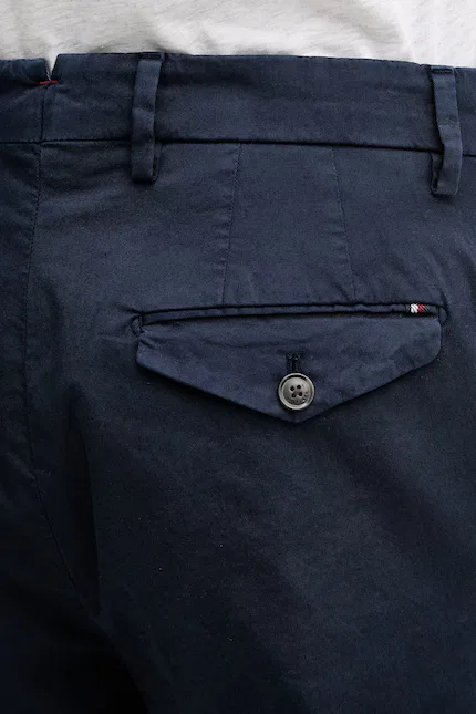 Брюки из хлопка Regular Fit Tommy Hilfiger, синий — фото 4