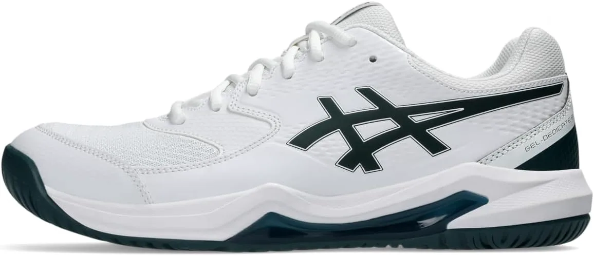 

Мужские теннисные кроссовки ASICS Dedicate 8 Clay бирюзово-белые, белый/зеленый