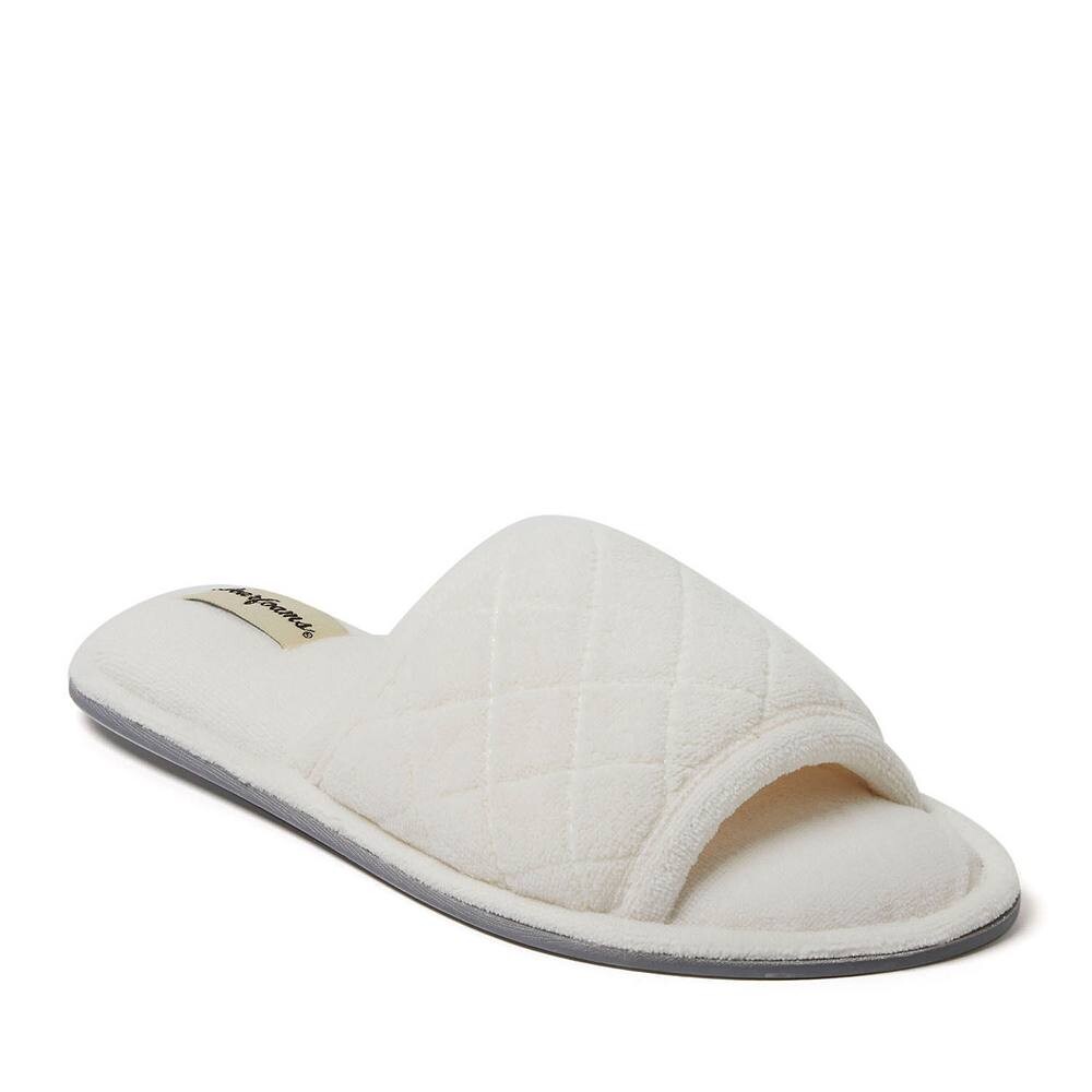 Dearfoams Стеганые женские шлёпанцы из микрофибры Dearfoams, цвет Muslin