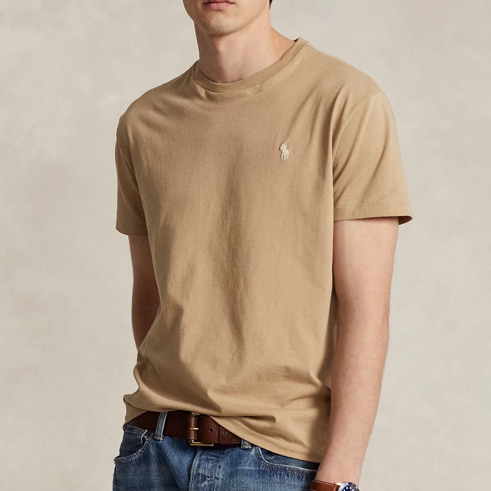 Футболка Polo Ralph Lauren Polo Pony, хаки — фото 2