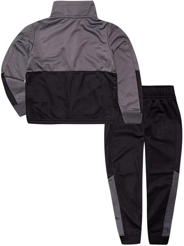 Детский спортивный костюм Nike Color Block Full Zip Hoodie and Jogger Pants, Black/Volt — фото 2