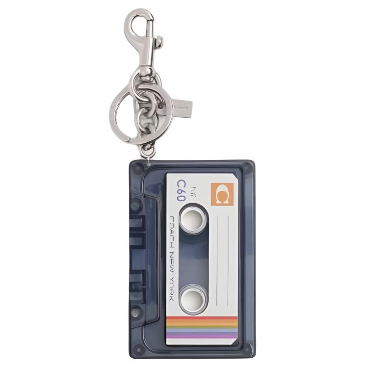 

COACH Пластиковый и цинковый аксессуар для сумки женский черный, Black