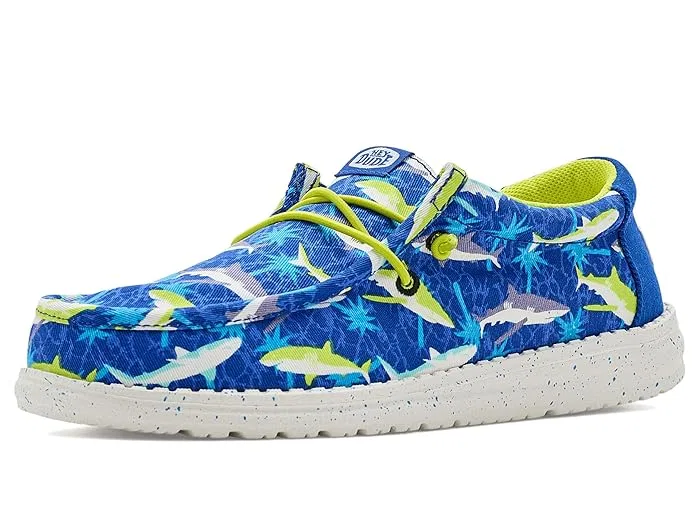 Кроссовки с принтом Wally Hey Dude Kids, Blue/Multi