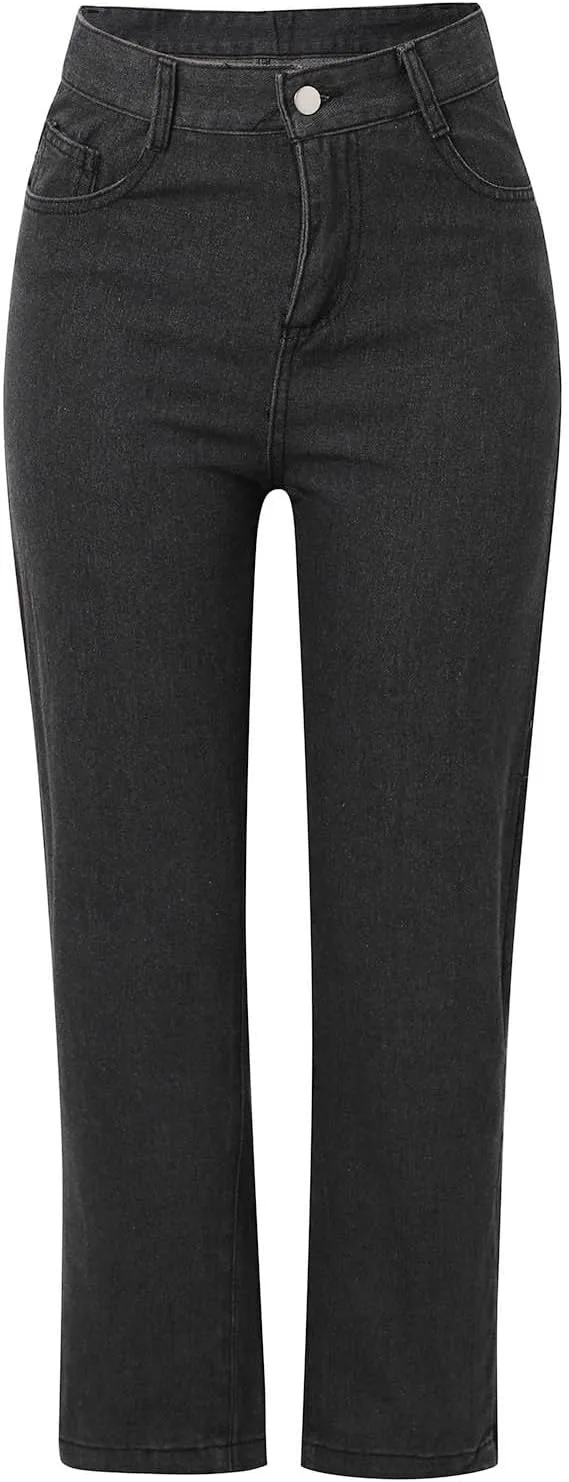 Женские джинсы Wide Leg Straight Denim Pants Vintage — фото 3