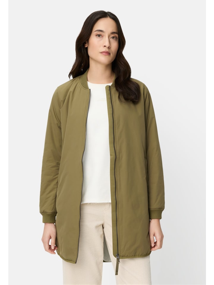 

Camel Active Пальто с двусторонней молнией, оливкового цвета