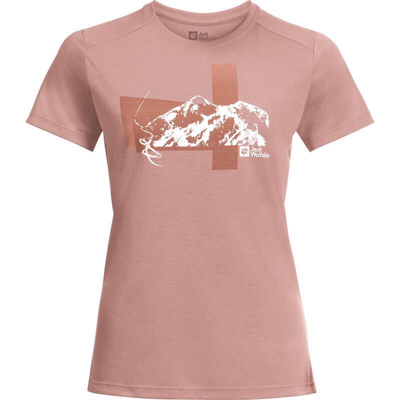 

Футболка Jack Wolfskin, цвет mango