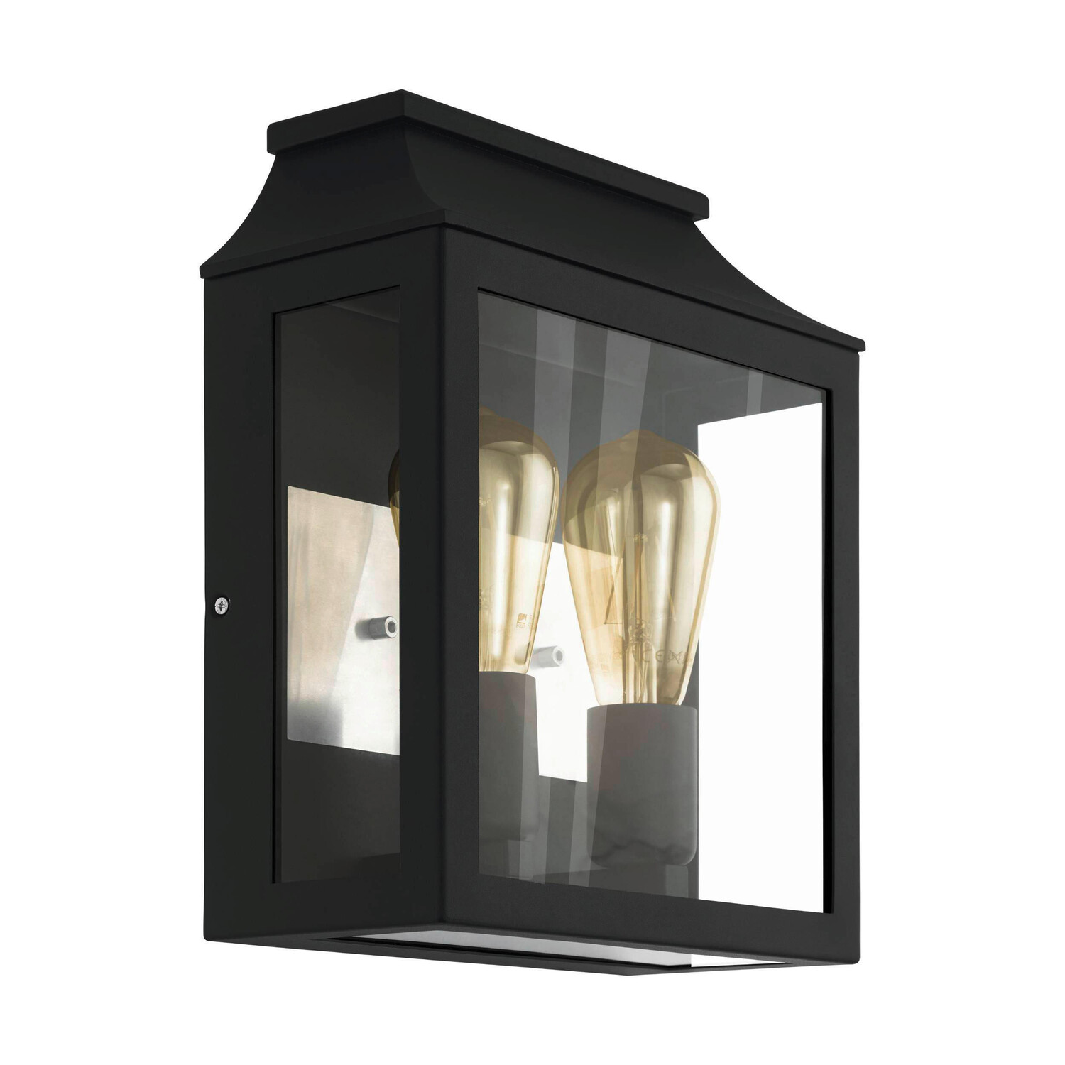 

Настенный светильник на улицу Eglo, 33x26,5x12 см, прозрачный/черный