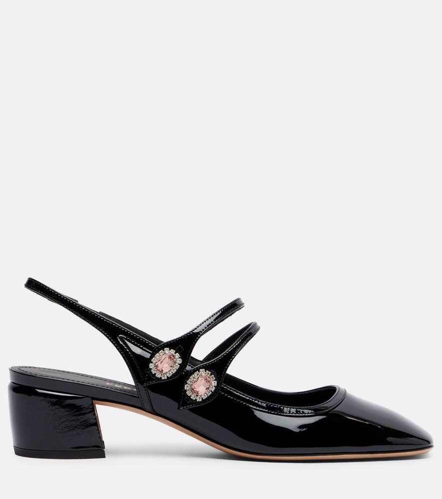 Туфли-лодочки Milly из лаковой кожи на шпильке Ferragamo, Nero — фото 4