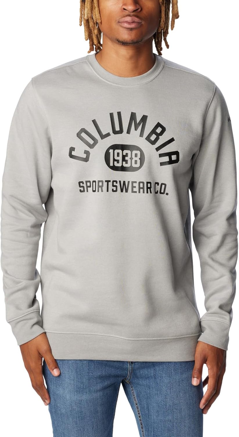 

Columbia мужская толстовка Trek Crew, Colm Grey Hthr, College Life Graphic