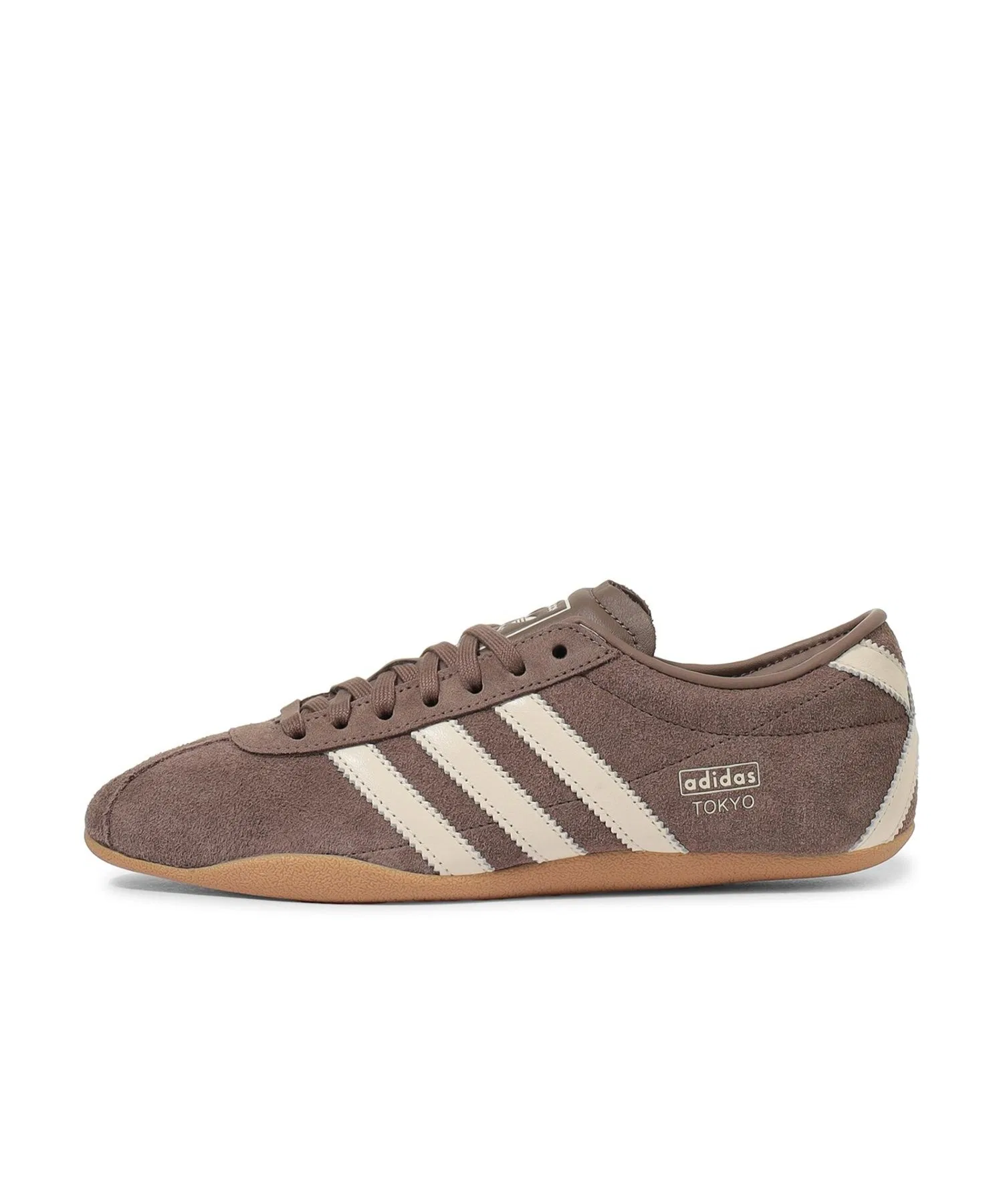 Унисекс кроссовки из замши adidas TOKYO W KI3584 коричневые