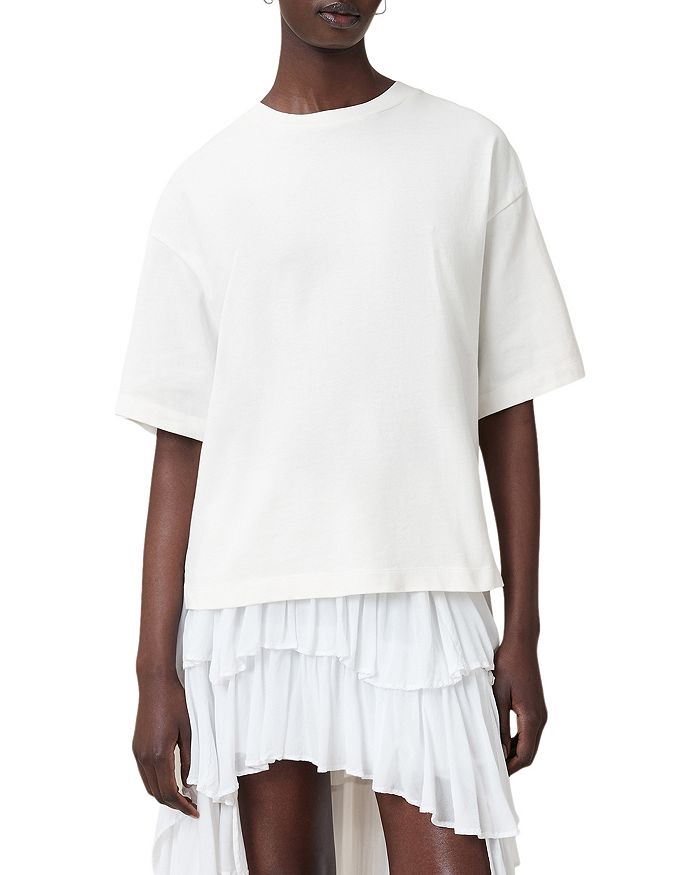 

Амели кружевная футболка ALLSAINTS, белый