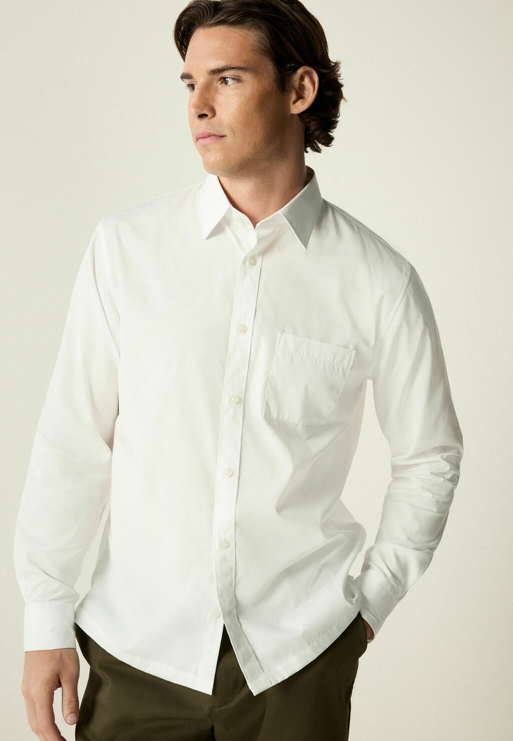 

Официальная рубашка LONG SLEEVE REGULAR FIT Next, белый