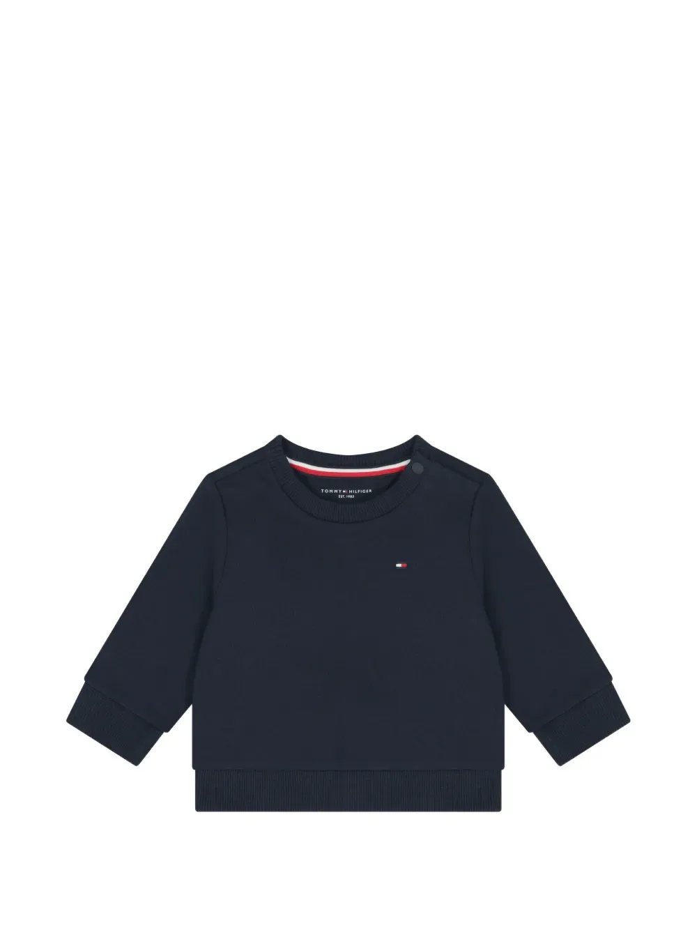 Свитер с логотипом на пуговицах Tommy Hilfiger Junior, синий