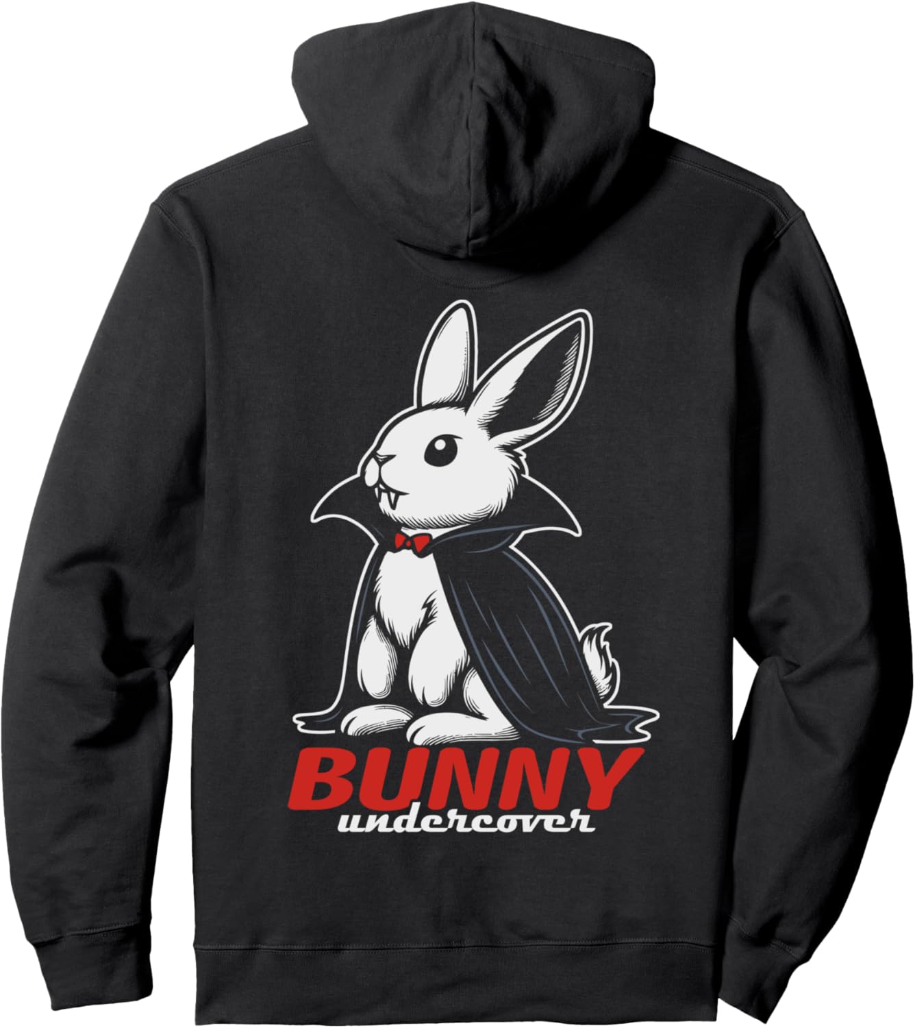 

Худи с изображением кролика-вампира, черное Spooky Bunnies Vampire Hare, Черный, Худи с изображением кролика-вампира, черное Spooky Bunnies Vampire Hare