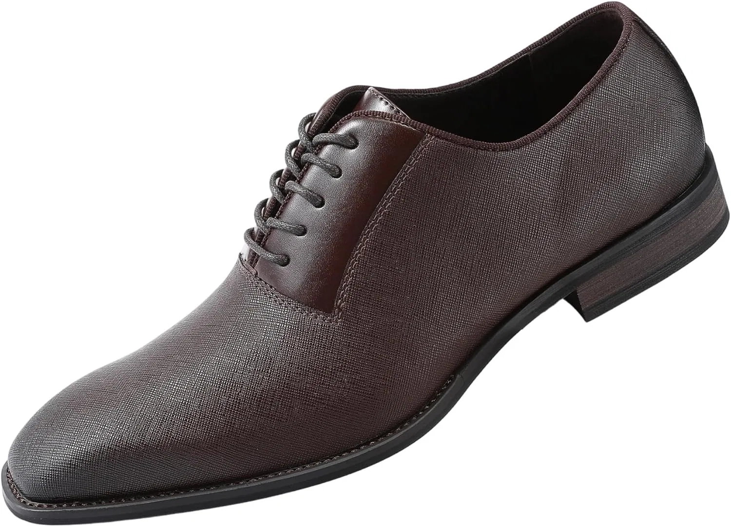 Мужские оксфордские туфли Allthemen: деловые, повседневные, формальные, Dark Brown
