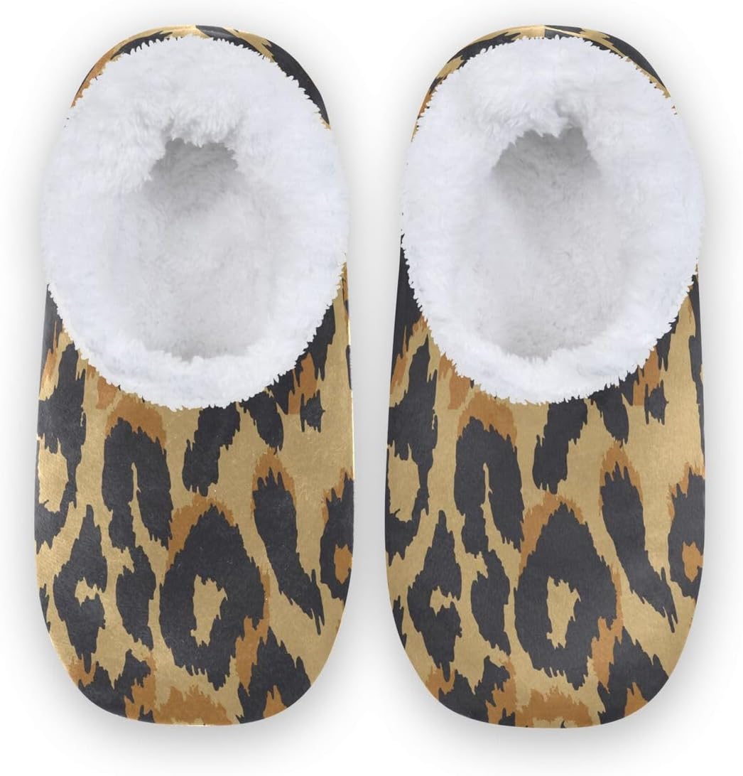 

Домашние тапочки с леопардовым принтом для женщин и мужчин, женские коралловые флисовые тапочки для дома, носки-тапочки, пушистые домашние тапочки для спальни Hmzxz, мультиколор