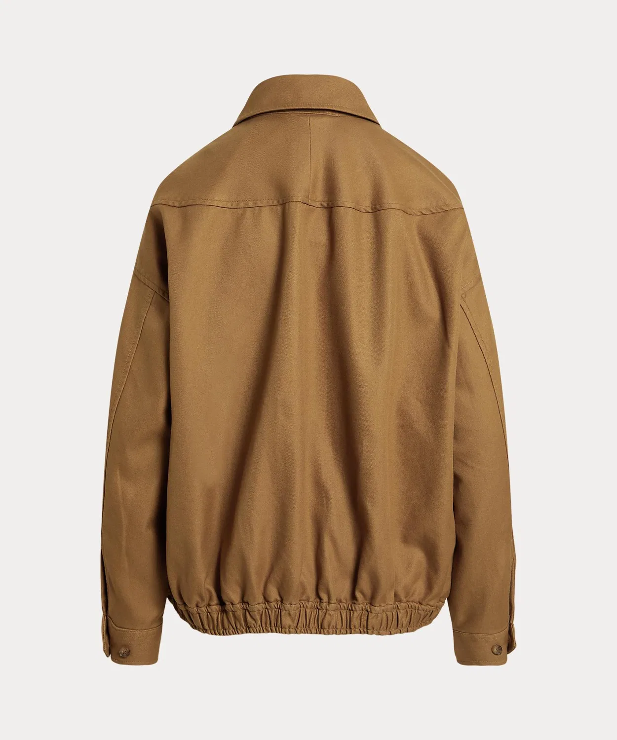 Двусторонняя хлопковая куртка Polo Ralph Lauren, оверсайз, коричневая — фото 3